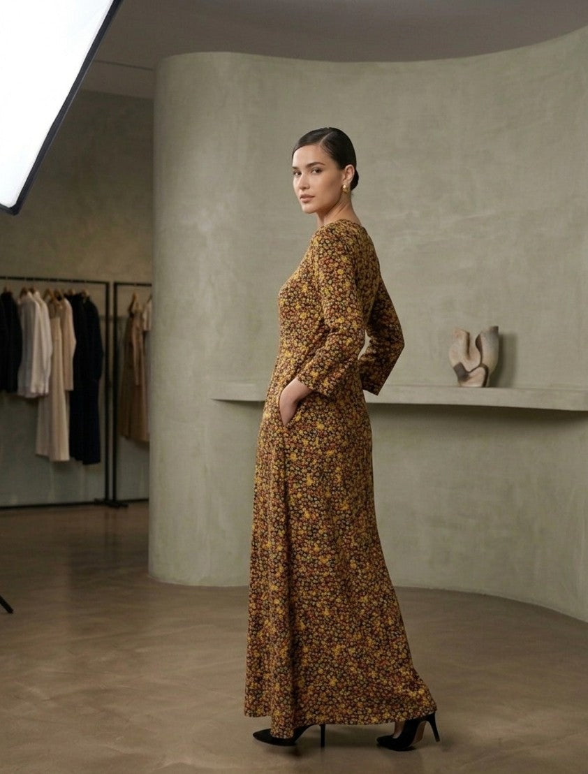 Ditsy Floral Long Frock Bayashma 