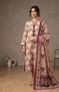 2 Piece Peach Shirt with Printed Dupatta Bayashma 