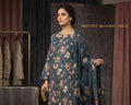 Dark Teal Printed Lawn 3 Piece Bayashma 