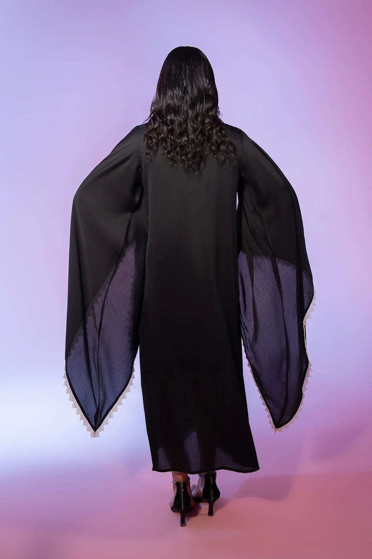 Black Chiffon Long Shirt SweetSixteen 