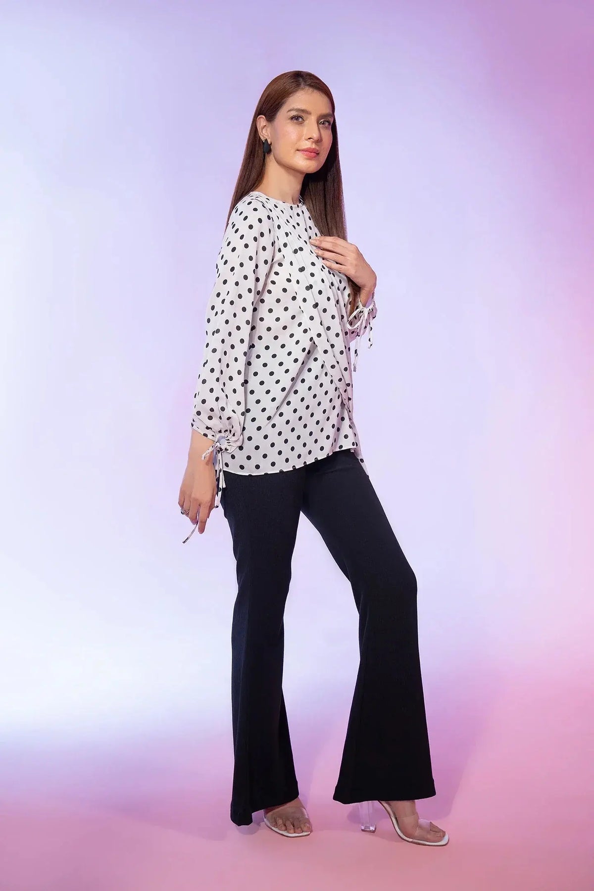 Polka Dot Printed Top Bayashma