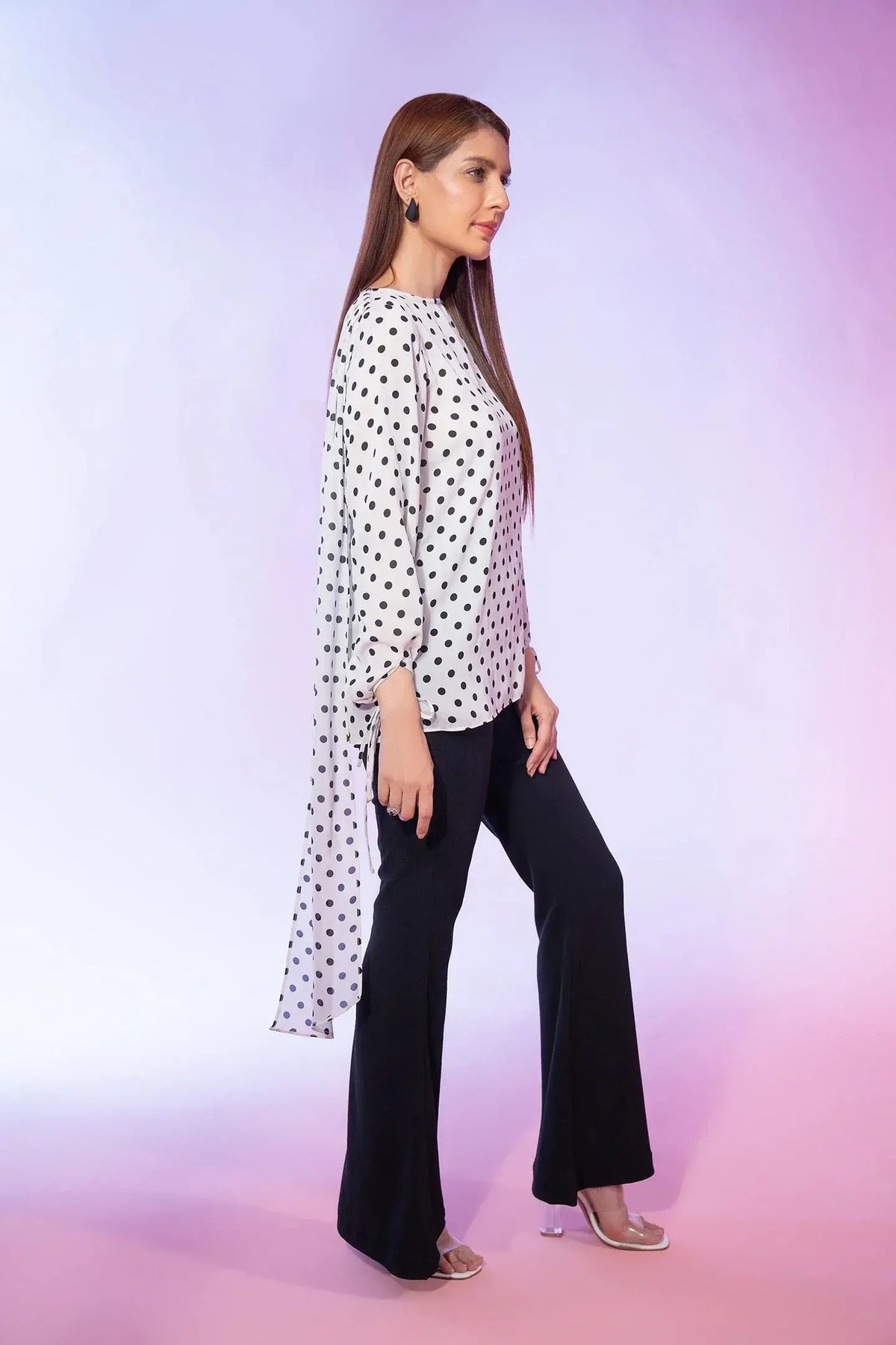 Polka Dot Printed Top Bayashma
