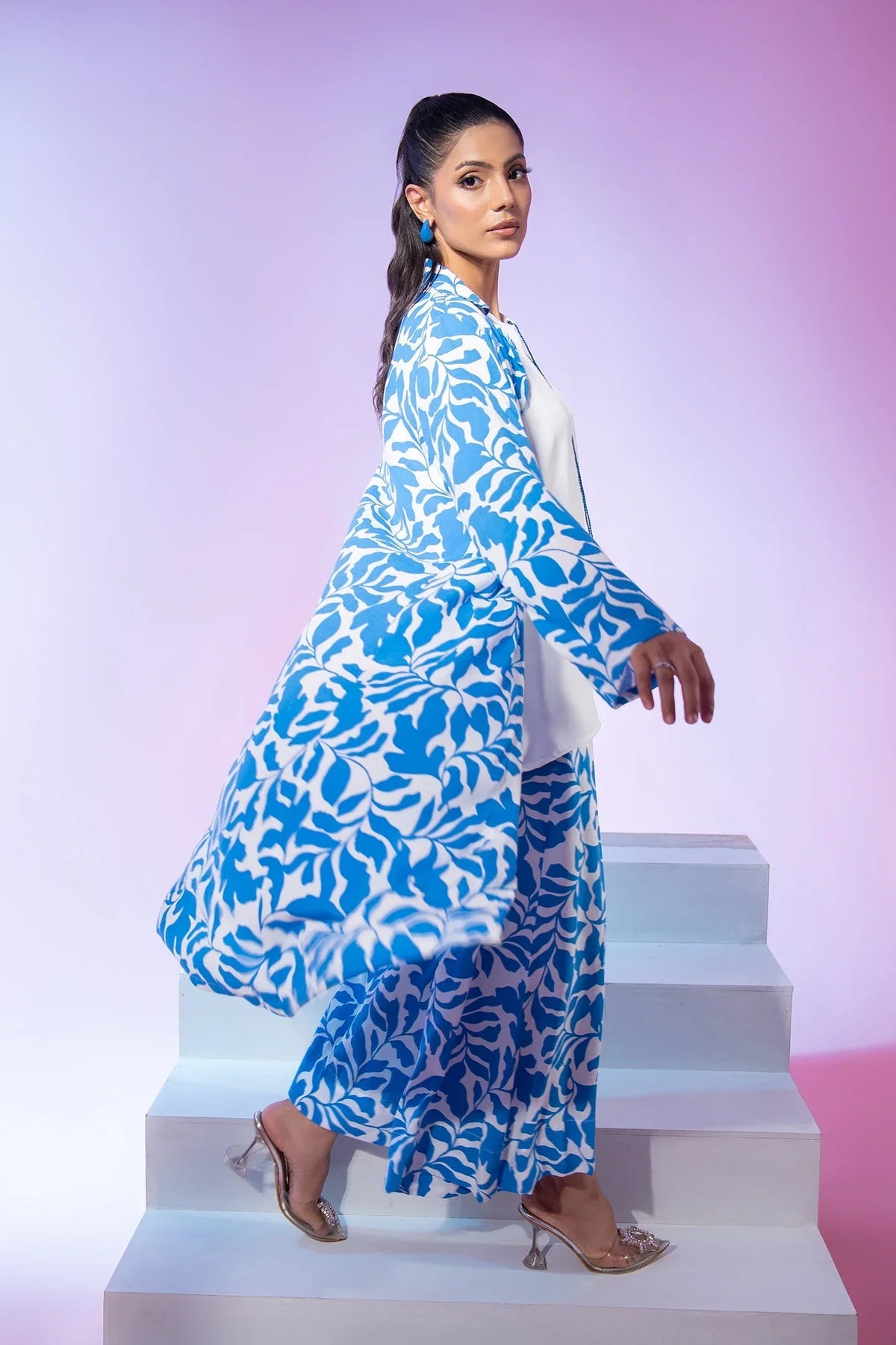 Blue Printed Grip 3 Piece Bayashma 