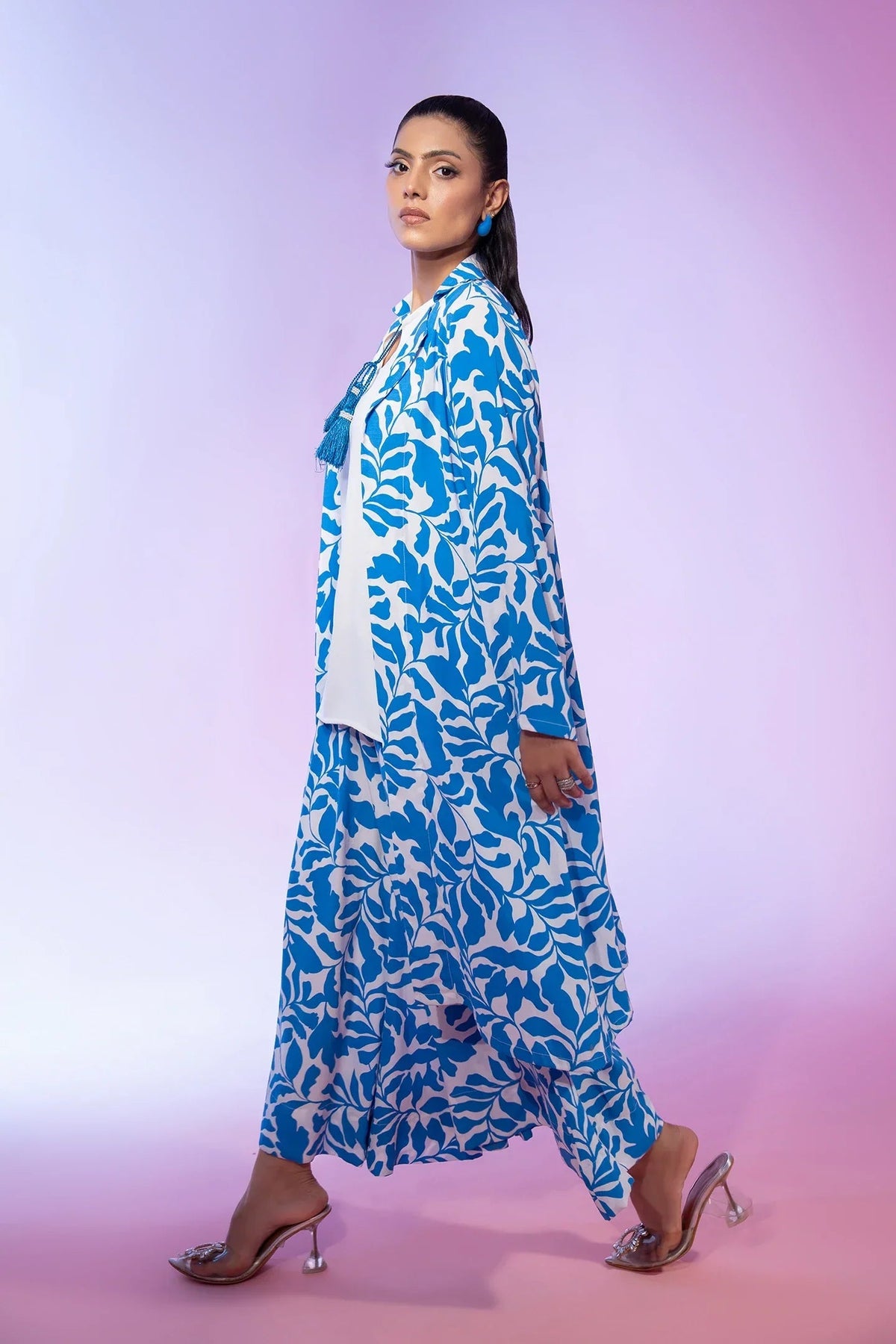 Blue Printed Grip 3 Piece Bayashma 