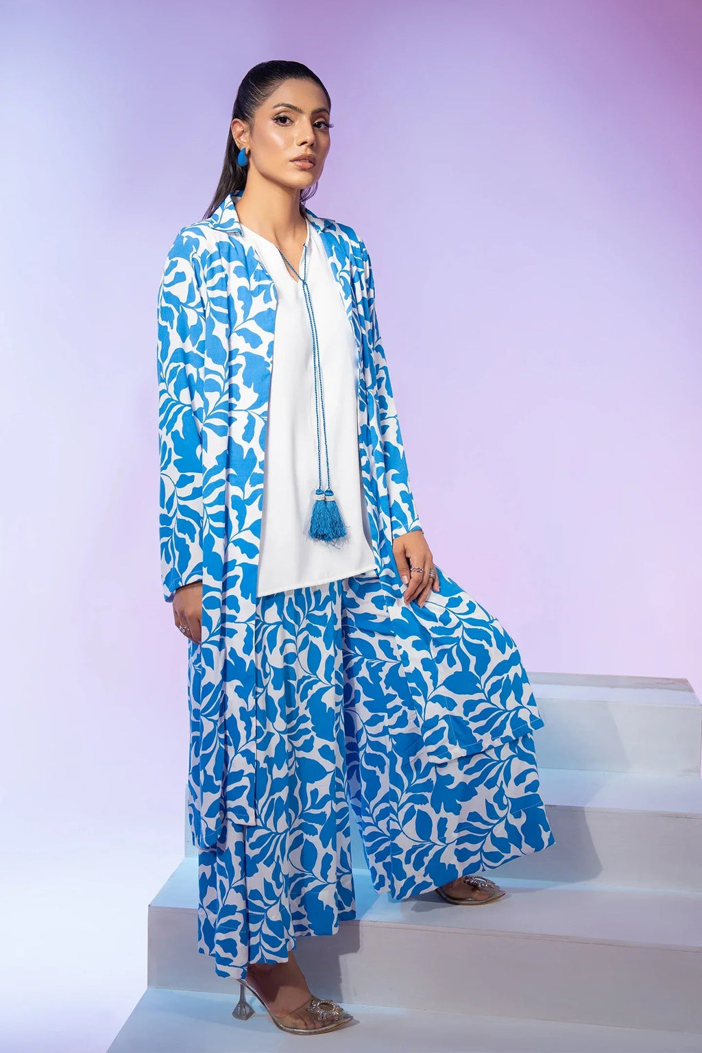 Blue Printed Grip 3 Piece Bayashma 