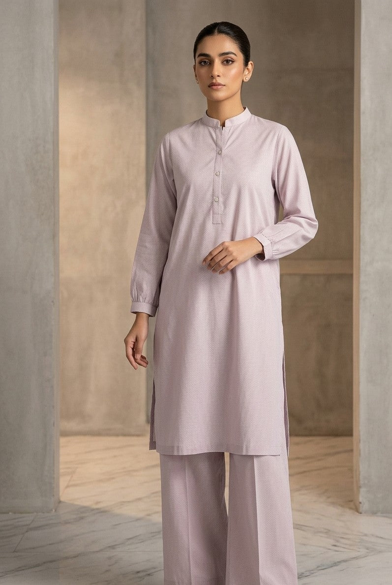 Lavender Micro-Dot Co-ord Set Bayashma 