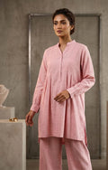 Ethereal Rose Linen-Blend Co-ord Set Bayashma 