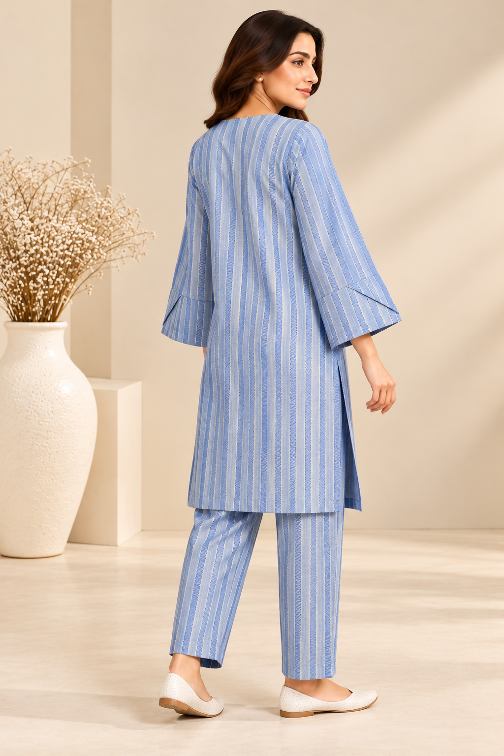 Blue Striped Co-ord Set Bayashma 