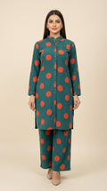 Teal & Rust Polka Dot Co-ord Set Bayashma 