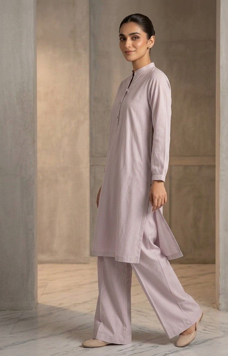 Lavender Micro-Dot Co-ord Set Bayashma 