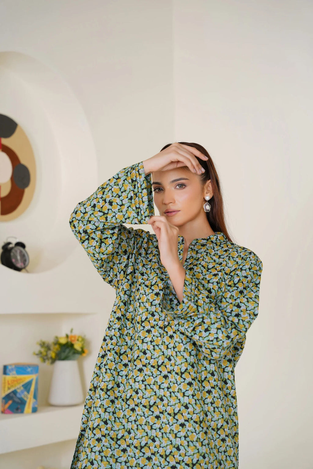 Green Printed 2 Piece Bayashma 