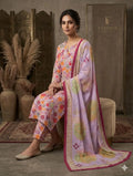Pink Printed Lawn 3 Piece Bayashma 