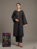 Black Geometric Printed 2-Piece Suit Bayashma 