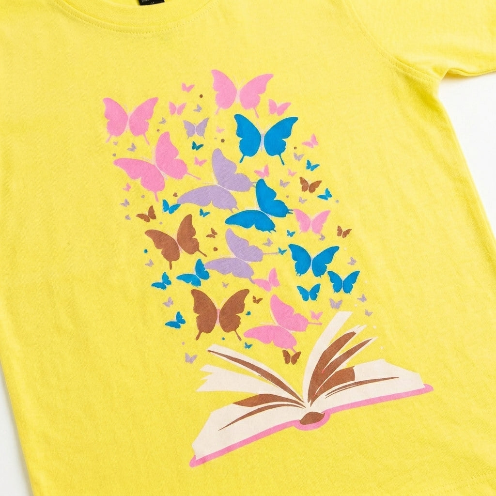 BUTTERFLY ROUNDNECK | YELLOW SORCE KIDS 