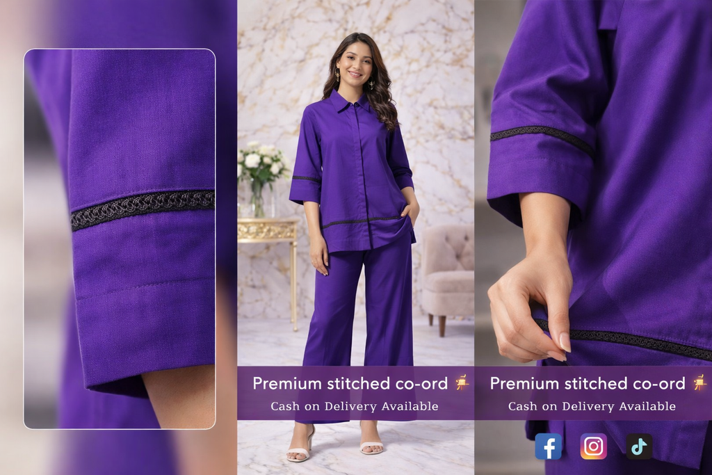 Purple Co-Ord Set Bayashma 