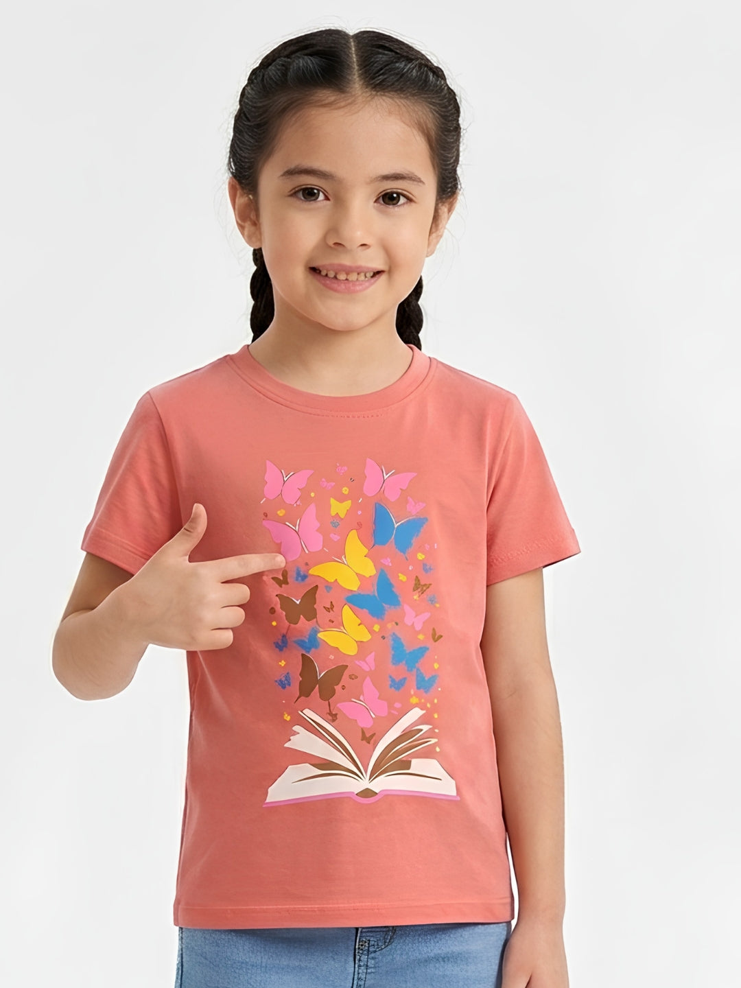 BUTTERFLY T-SHIRT | ORANGE SORCE KIDS 