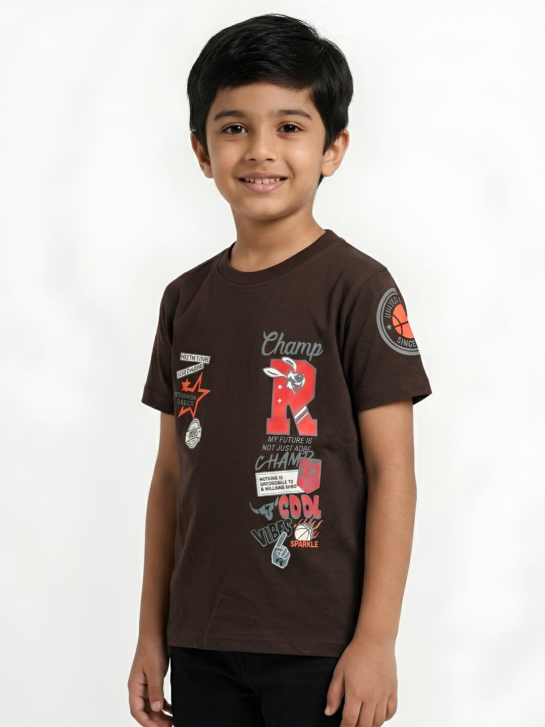 CHAMPS TEE SHIRT | BROWN SORCE KIDS 