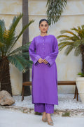 Purple Printed Suit Bayashma 