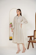 Brown Striped Frock Bayashma 