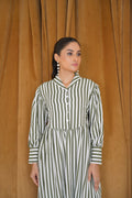 Green Striped Frock Bayashma 