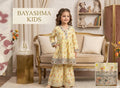 Yellow Floral Laced Gharara Set Kids Bayashma 