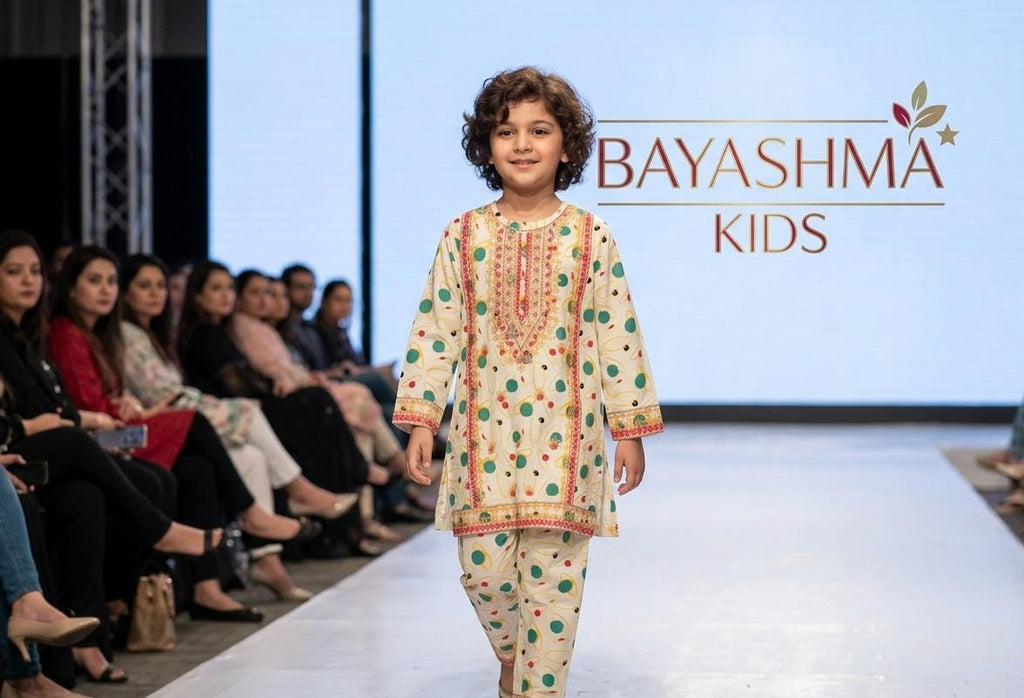 Ivory Festive Polka Set Kids Bayashma 