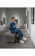 Blue Polka Dot Printed Co-Ord Set Bayashma 