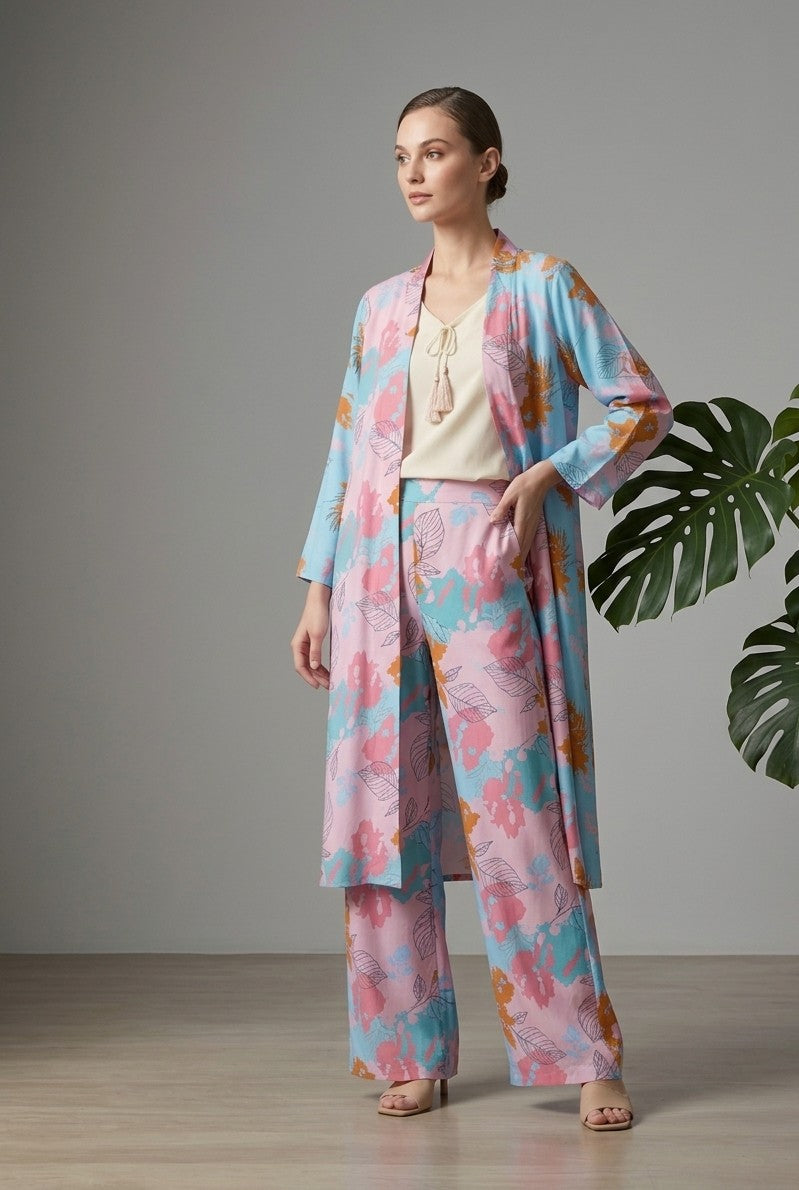 Pestal Pink Co-Ord Set Bayashma 