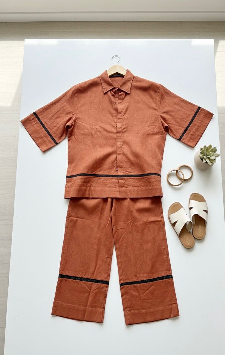 Orange Co-Ord Set Bayashma 