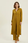 Gold Solid Co-Ord Set Bayashma 