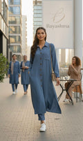 Gray Solid Co-Ord Set Bayashma 