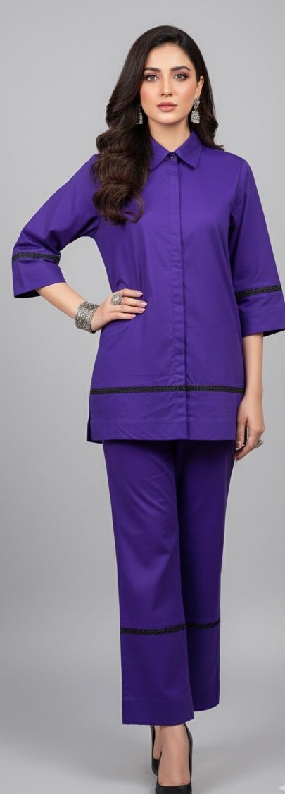 Purple Co-Ord Set Bayashma 