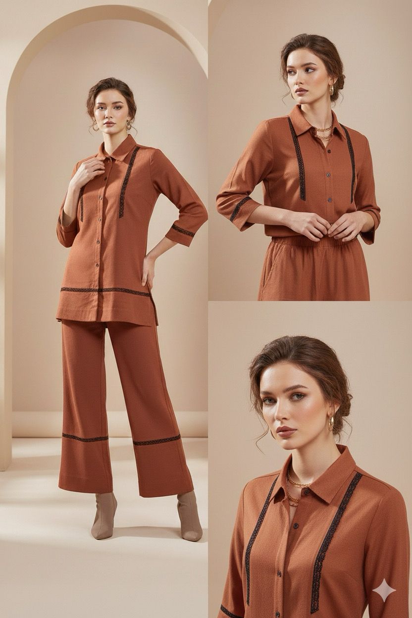 Orange Co-Ord Set Bayashma 