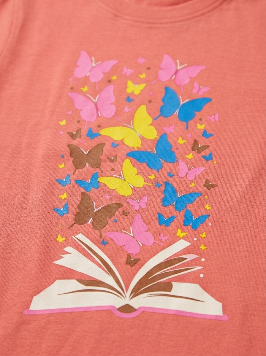 BUTTERFLY T-SHIRT | ORANGE SORCE KIDS 