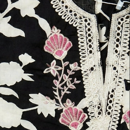 EMBROIDED FLORAL | BLACK SORCE KIDS 
