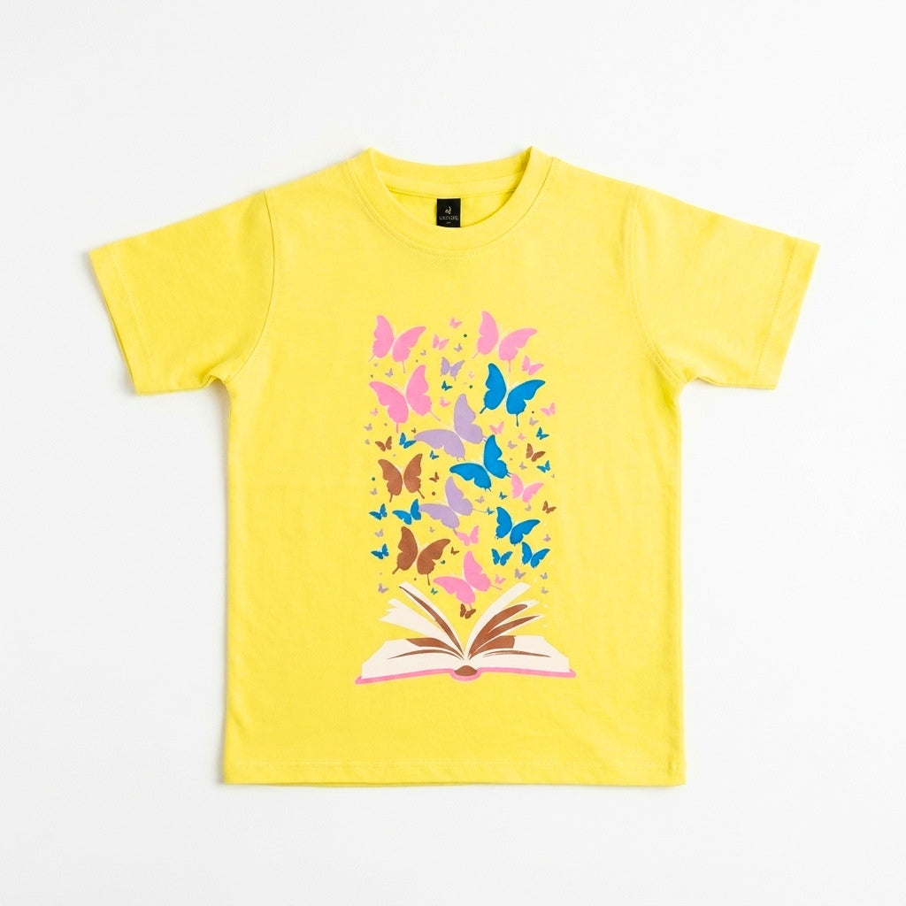BUTTERFLY ROUNDNECK | YELLOW SORCE KIDS 